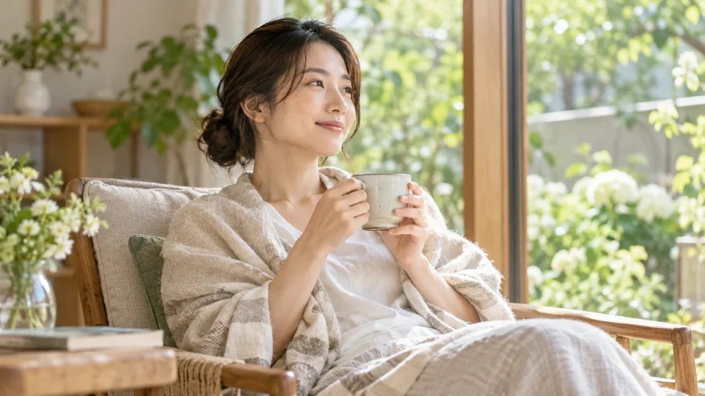 治療とアーシングを併行した方の記録｜寄せられた乳がんの体験談をテーマにしたAI生成のイメージ写真